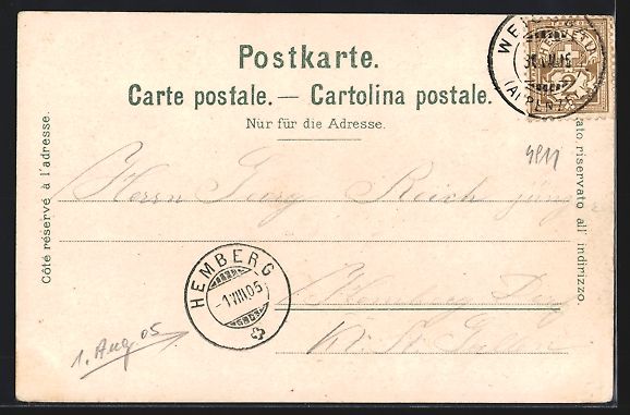 Cartoline postali: Meglisalp, Gebäudeansicht mit Säntis – Usato da Berlin venduto da bartko-reher 1