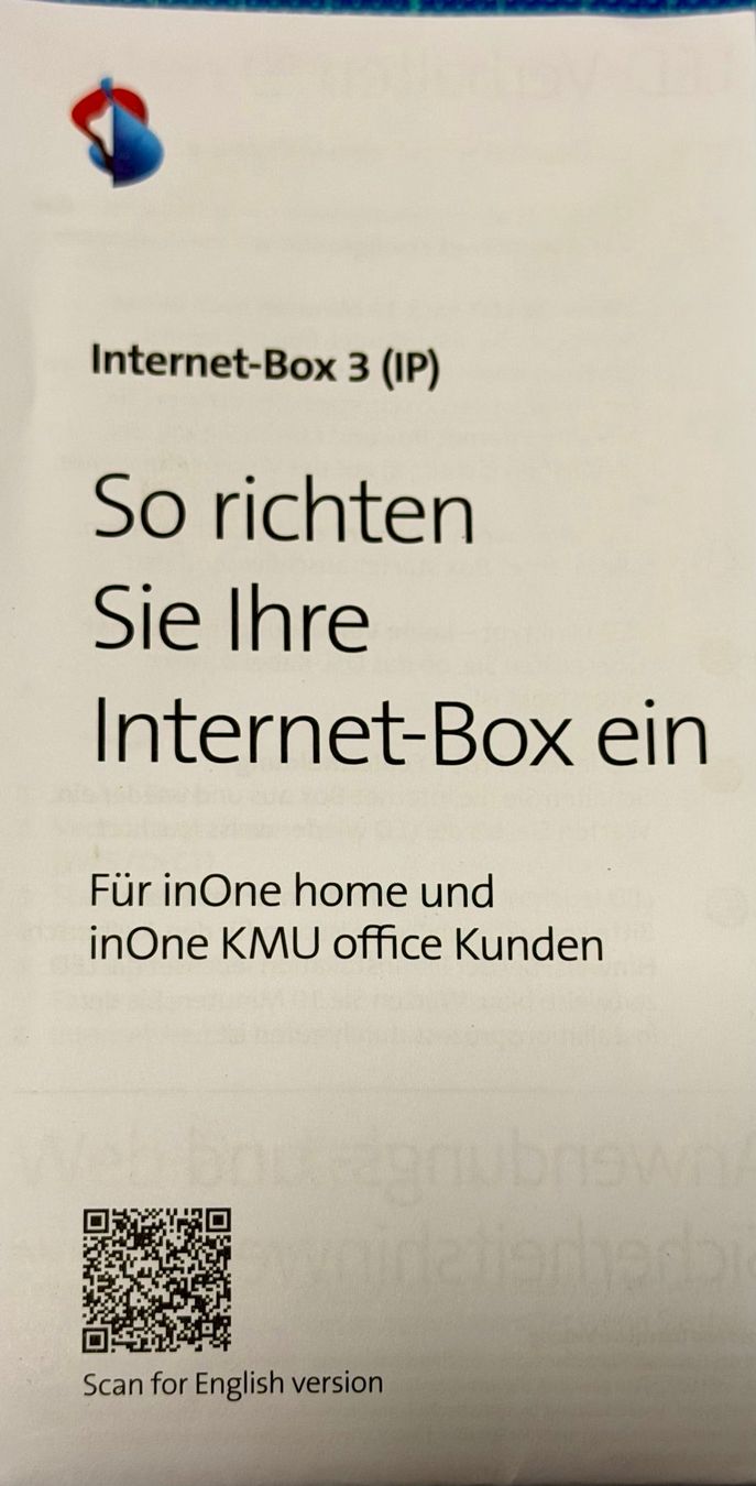 Swisscom Modem & Router: Swisscom Internet-Box 3 – Usato da Röschenz venduto da Sharjah 3