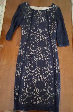 Elegantes InWear Spitzenkleid, Gr. 34, Dunkelblau, Neu!