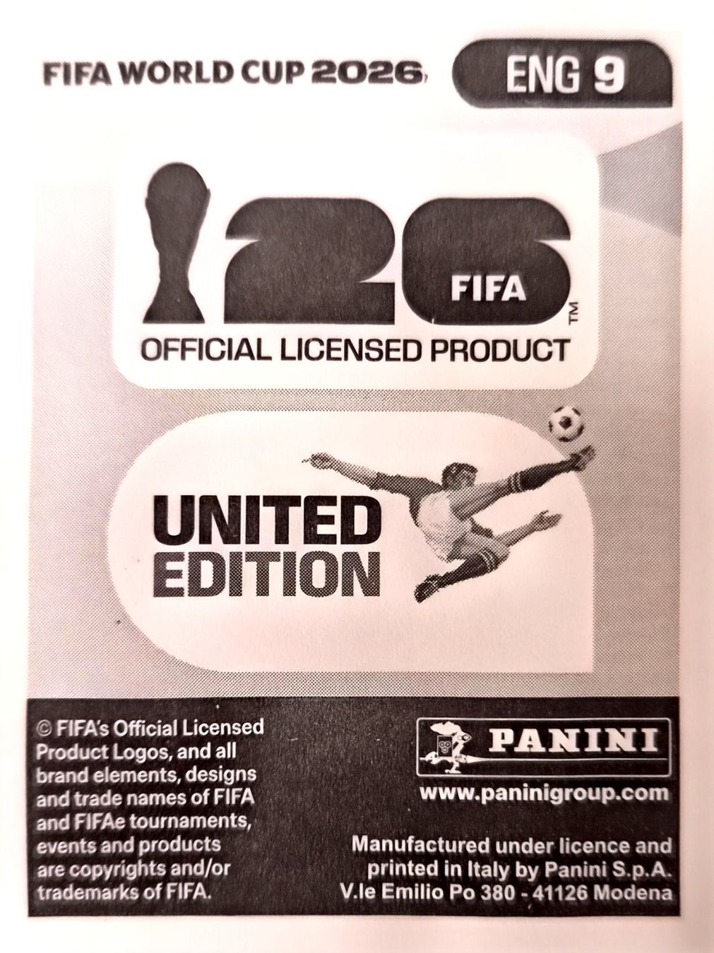 Panini Sammelbilder & Trading cards: Carte FIFA World Cup 2026 ENG 9 – Gebraucht aus Clarens von rim_g98y 1