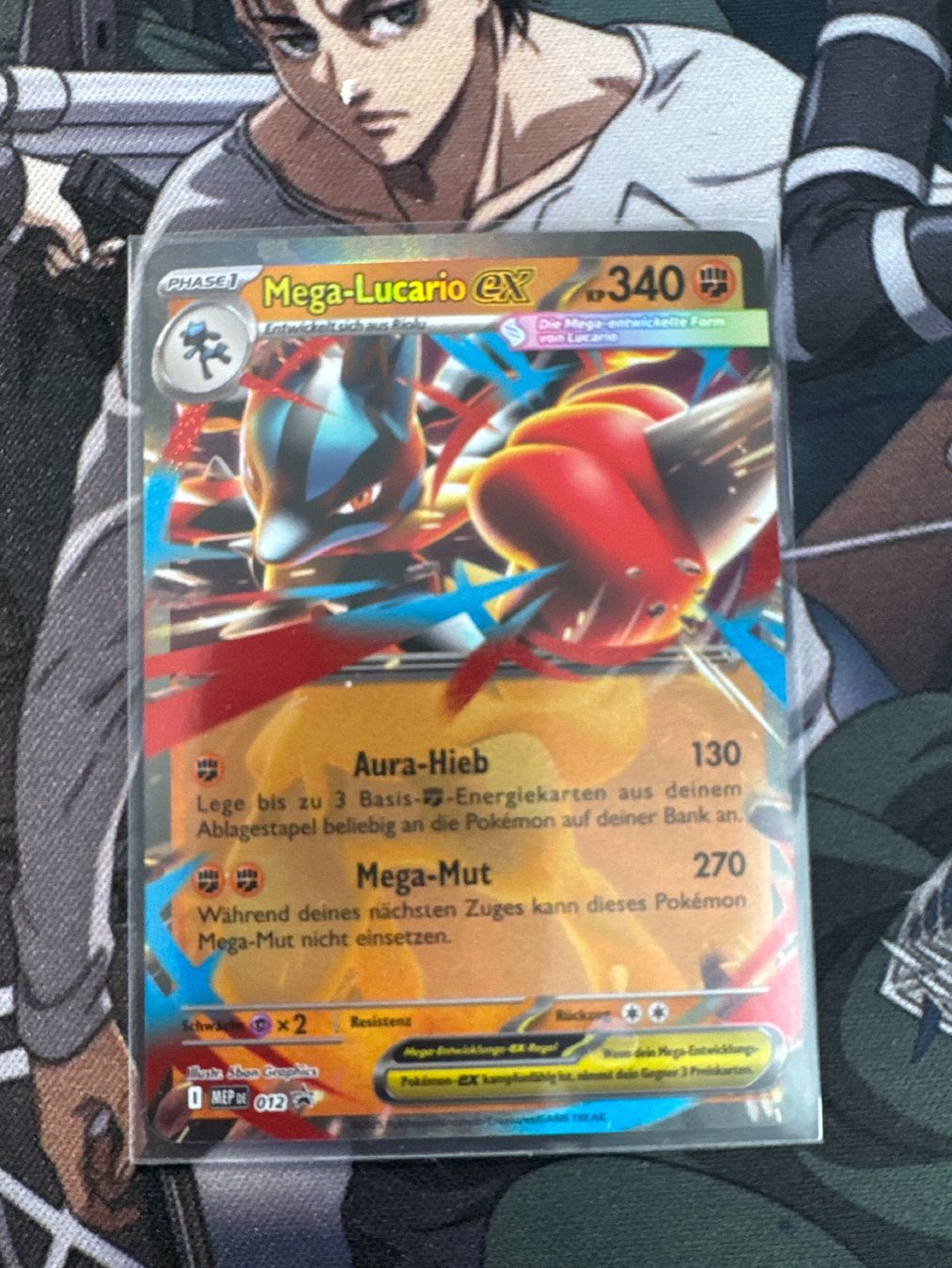 Pokémon Carte collezionabili: Mega-Lucario ex MEP022 DE - Mega Entwicklung PROMO – Nuovo (secondo la descrizione) da Wil SG venduto da Prof.Eich