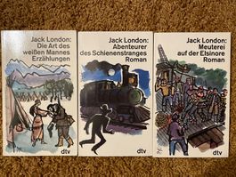Lot: 3 x JACK LONDON Dtv-Taschenbücher 70er / 80er Jahre