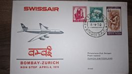 Swissair Bombay - Zürich 08.04.1970