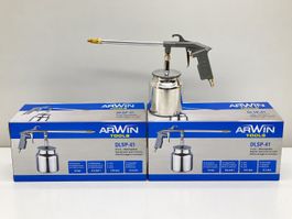 2x Arwin Tools Druck- und Waschpistole DLSP-41 Druckluft