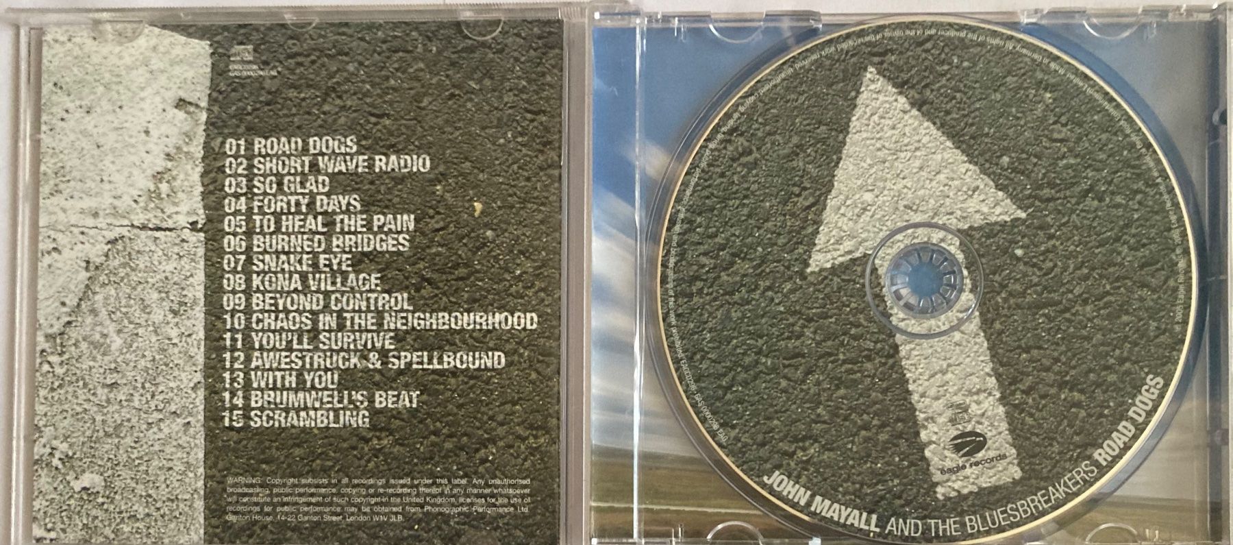 CD: JOHN MAYALL AND BLUESBREAKERS - ROAD DOGS – Usato da Poliez-Pittet venduto da Newtown-Records 2