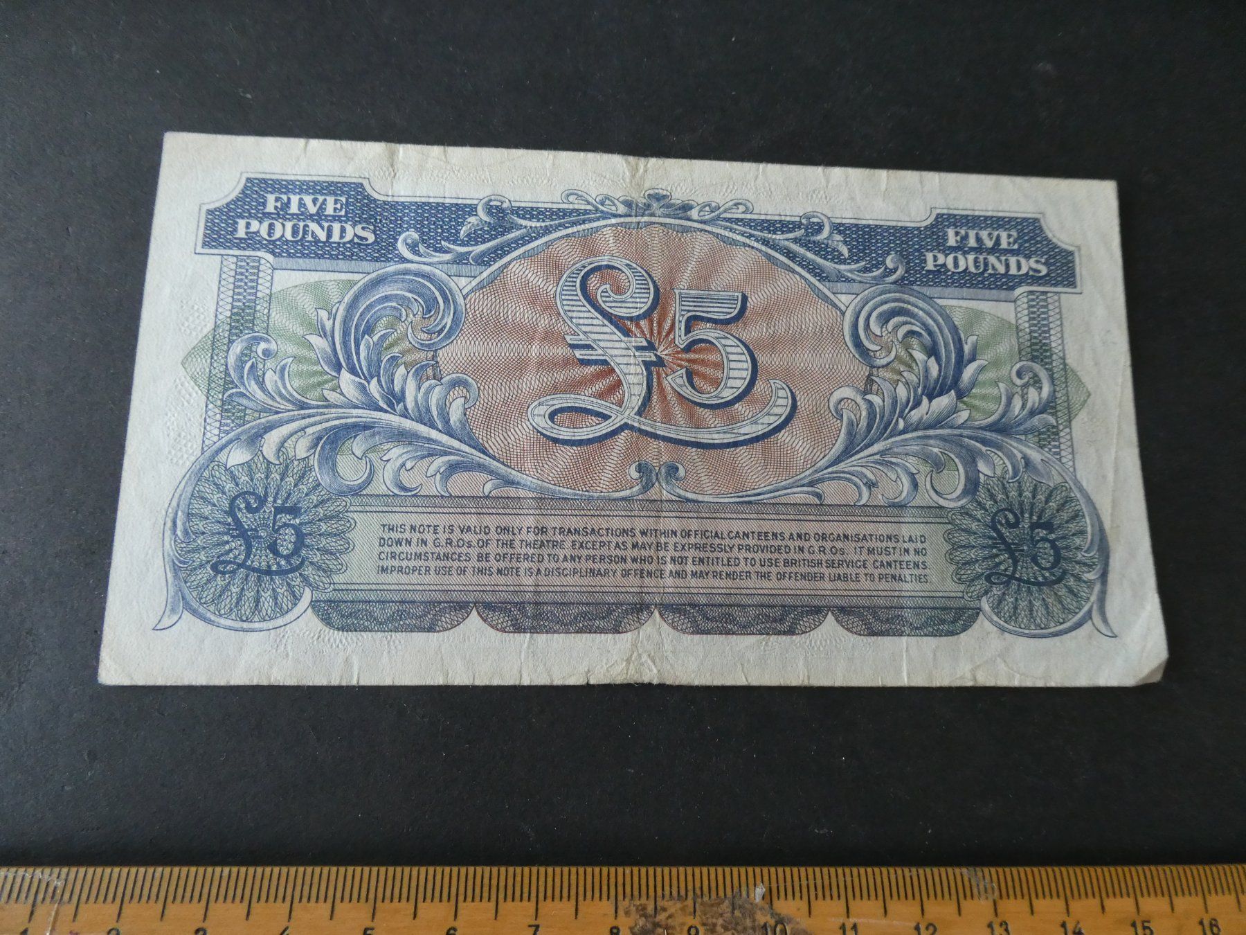 Banknoten: Grossbritannien,,  alter Geldschein – Gebraucht aus Hinterforst von Rohusri 1