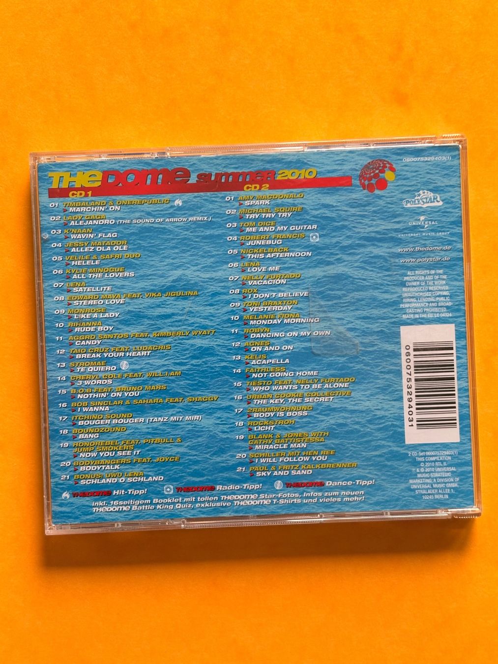 CD: The Dome Summer 2010, 2CD Hit Compilation, Sampler 2010 – Usato da Spreitenbach venduto da SwissTradeMan 1