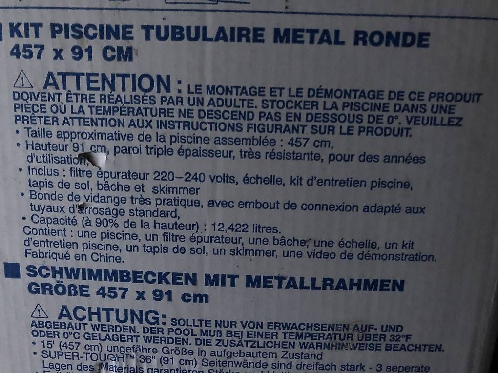 Intex Schwimmbad: Piscine intex – Gebraucht aus Vicques von cha_nt65 2