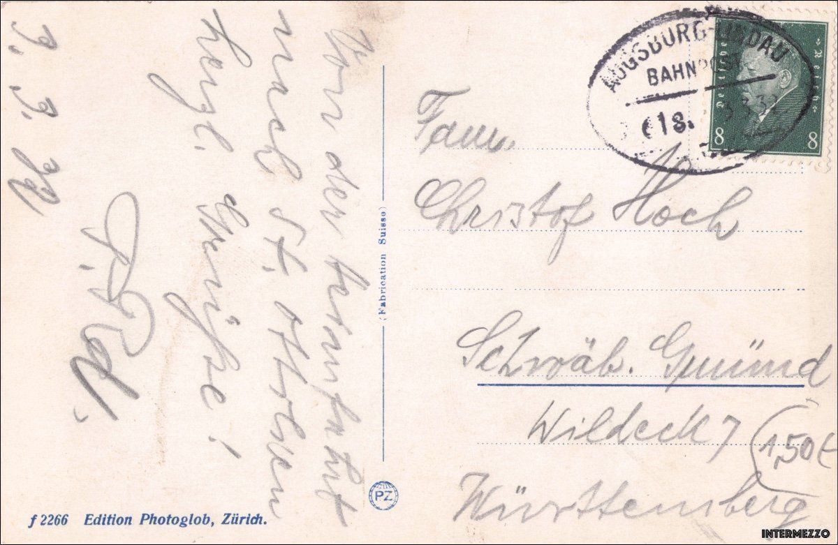 Cartoline postali: St. Gallen 1932 altes Tram Bahnhof Post – Usato da Basel venduto da intermezzo12 1