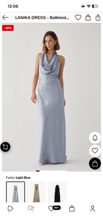 Noella LANIKA DRESS Ballkleid light blue Grösse M