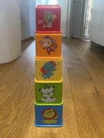 Fisher Price Stapelbecher Tiere 5er Set guter Zustand