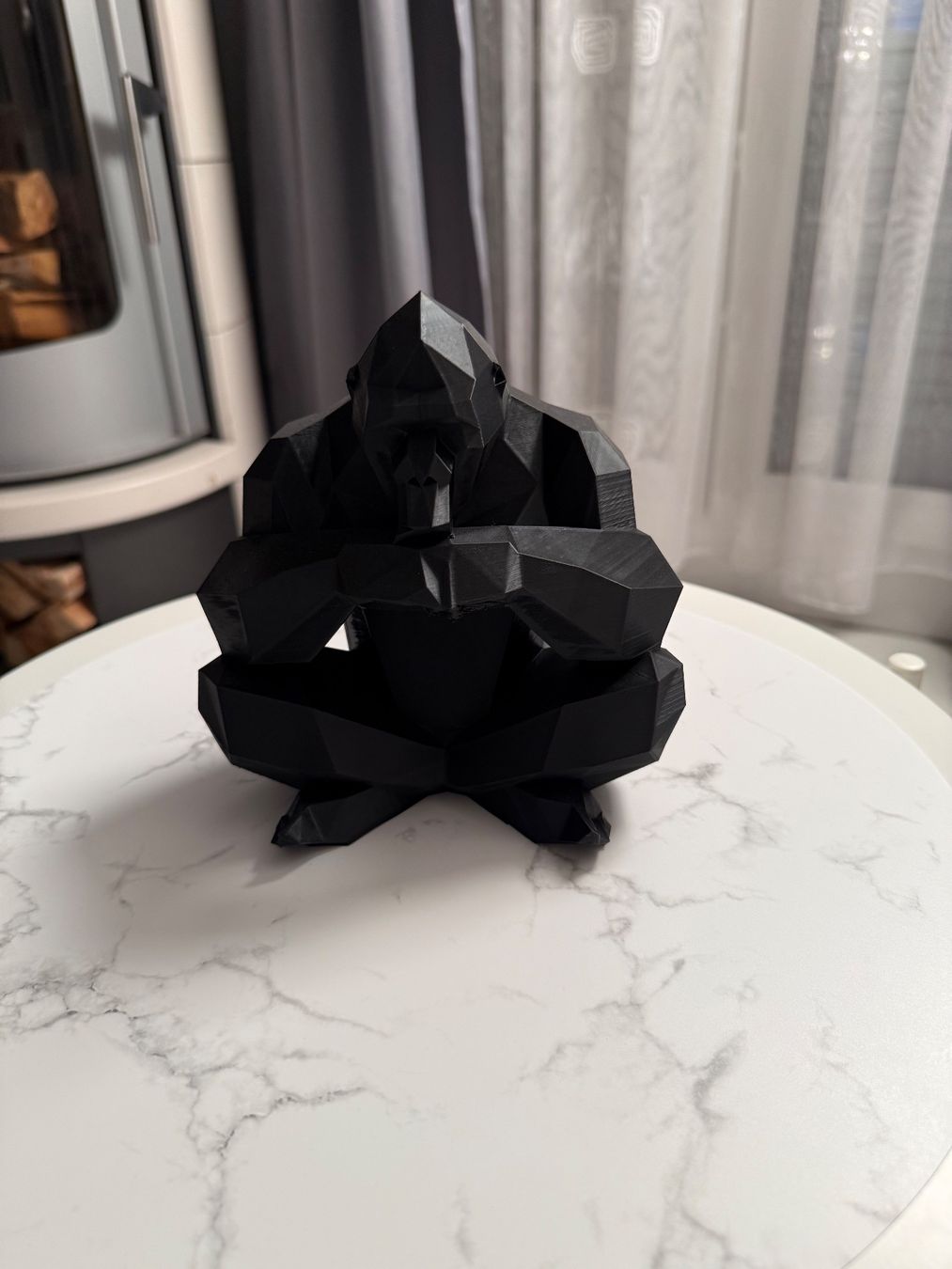 Sculture & Statue: Moderne Gorilla Skulptur 16cm, 3D Druck – Nuovo (secondo la descrizione) da Volketswil venduto da DekoShop24