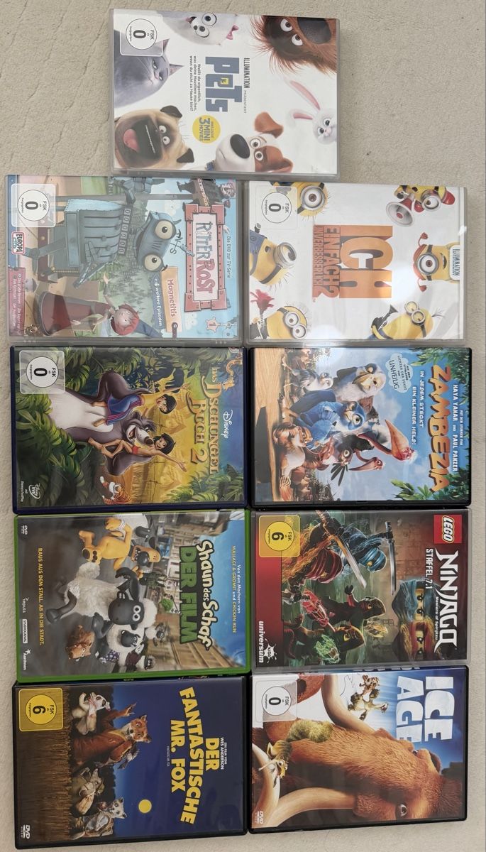 Tutti i DVDs: 9 berühmte Kinder-DVD‘s – Usato da Würenlingen venduto da Sarasota03