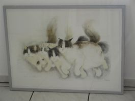 Dede Moser Orig.-Lithographie LES VOILA