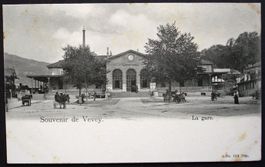 Souvenir de VEVEY La gare