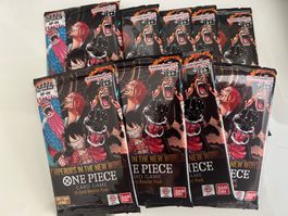 9x One Piece Karten Booster Pack OP-09 Englisch Neu & OVP