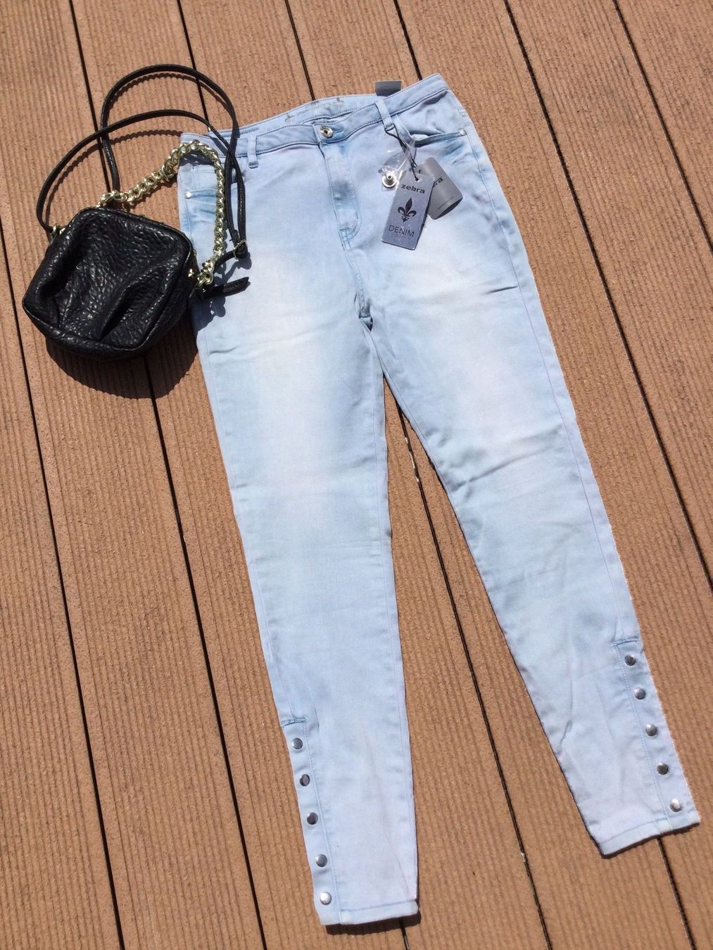 Zebra Jeans: Pantalon jeans stretch bleu clair Zebra – Nuovo e nell'imballaggio originale da Agiez venduto da chouchanelle