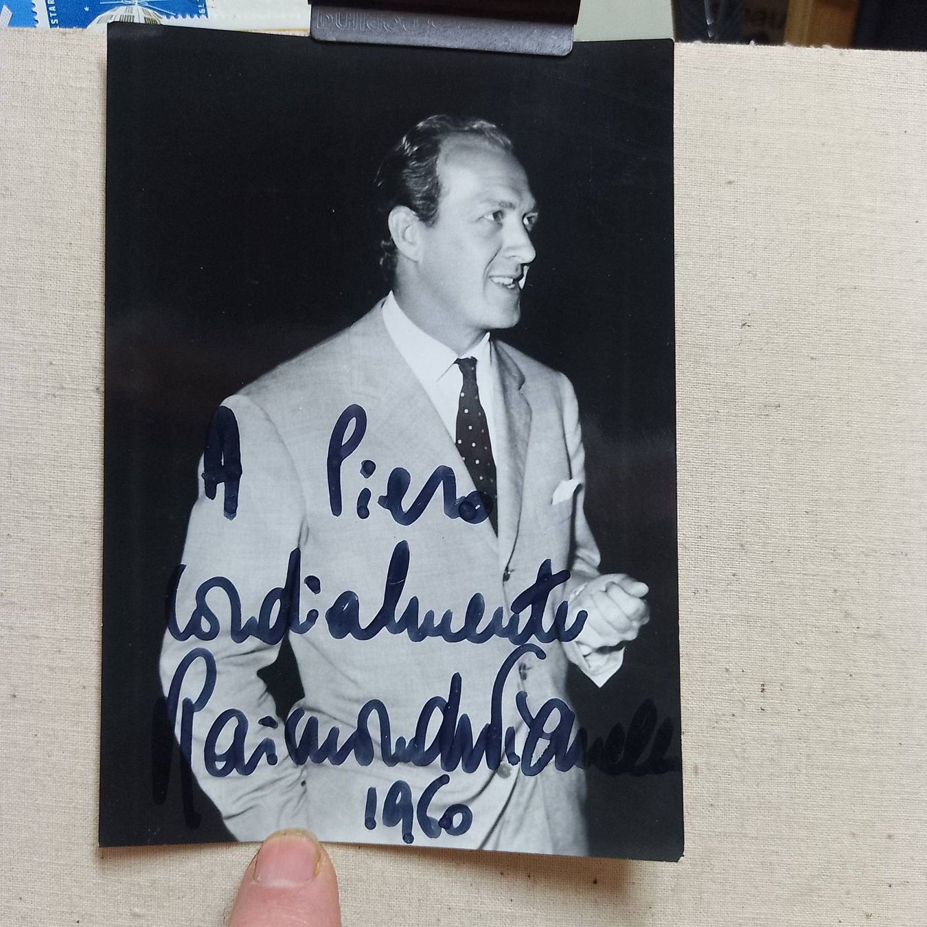 Autogramme: Raimondo Vianello - (1960) – Gebraucht aus Sorengo von 74in