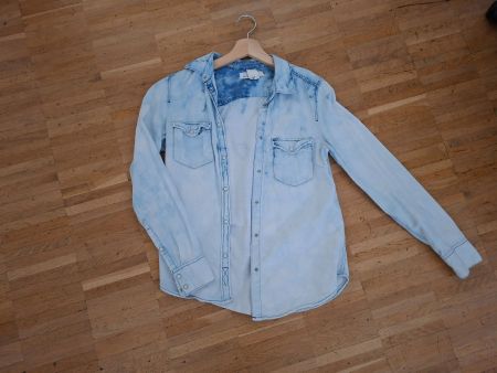 H&M Jeanshemd hellblau Gr. 36- Ideales Sommerhemd!