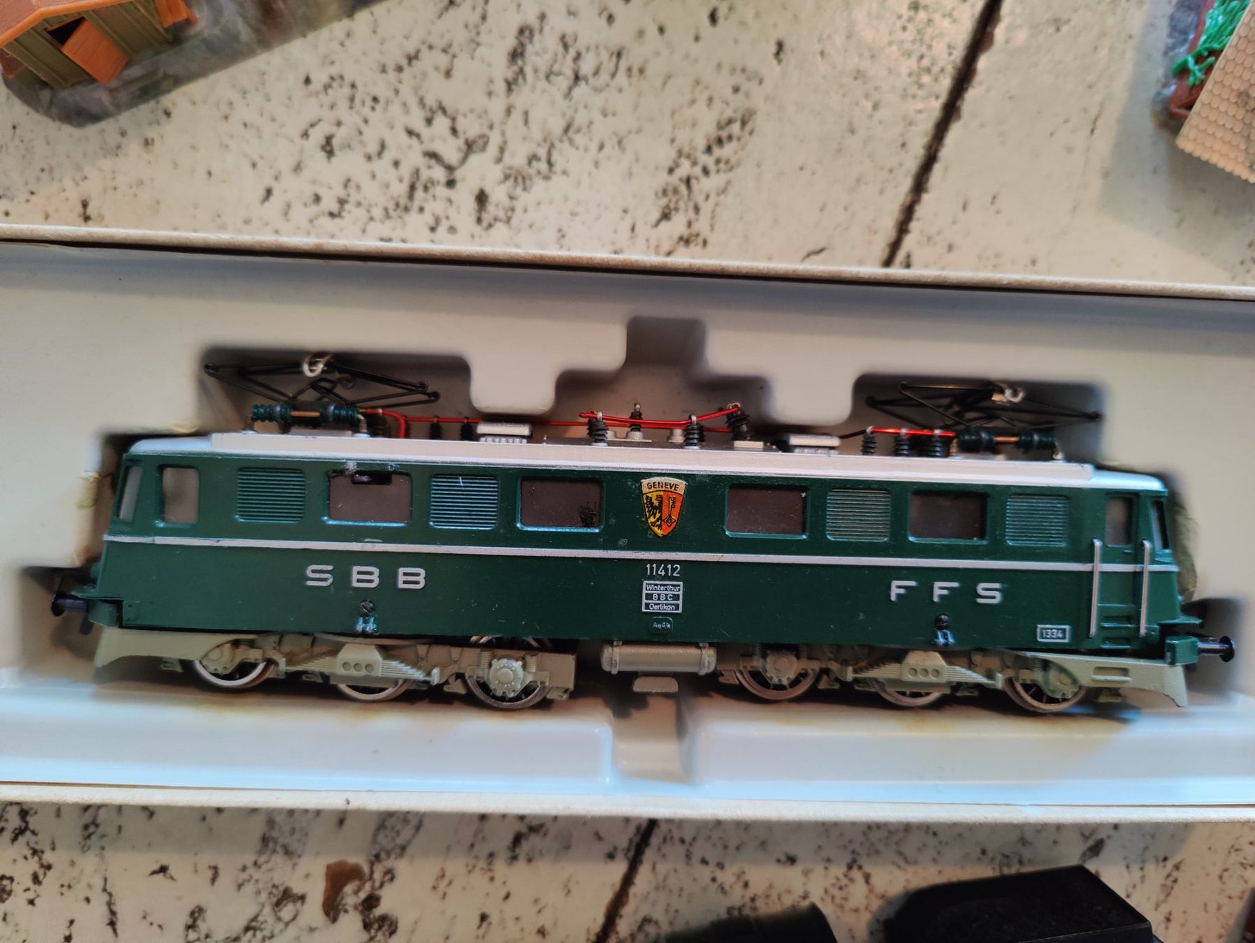 Fleischmann Modellini di ferrovie: Eisenbahnanlage Fleischmann, H0, analog - Full Set – Usato da Küsnacht ZH venduto da Astres 2