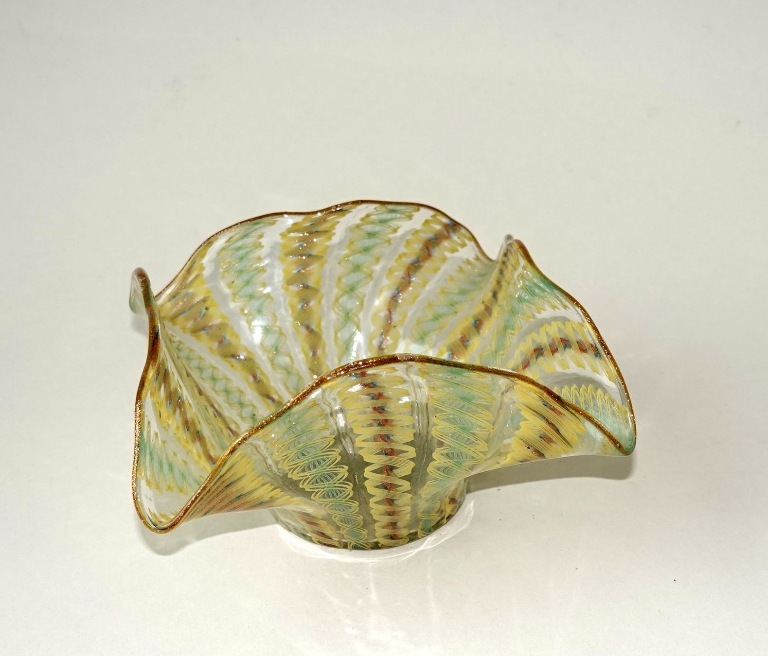 Murano Ciotole: Murano Fadenglas-Schale – Usato da Brunnen venduto da brocundfloh 3