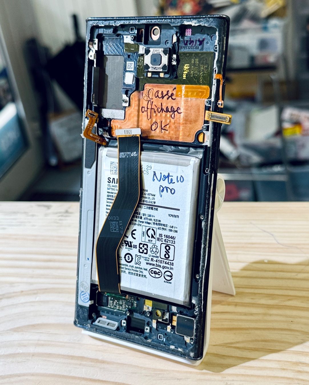 Samsung Portables: écran cassé Galaxy Note 10 plus avec châssis et batterie – Défectueux à Morges par DA-repa 2