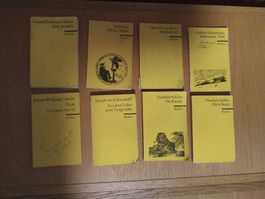 8 Reclam Klassiker – Universal-Bibliothek – Konvolut