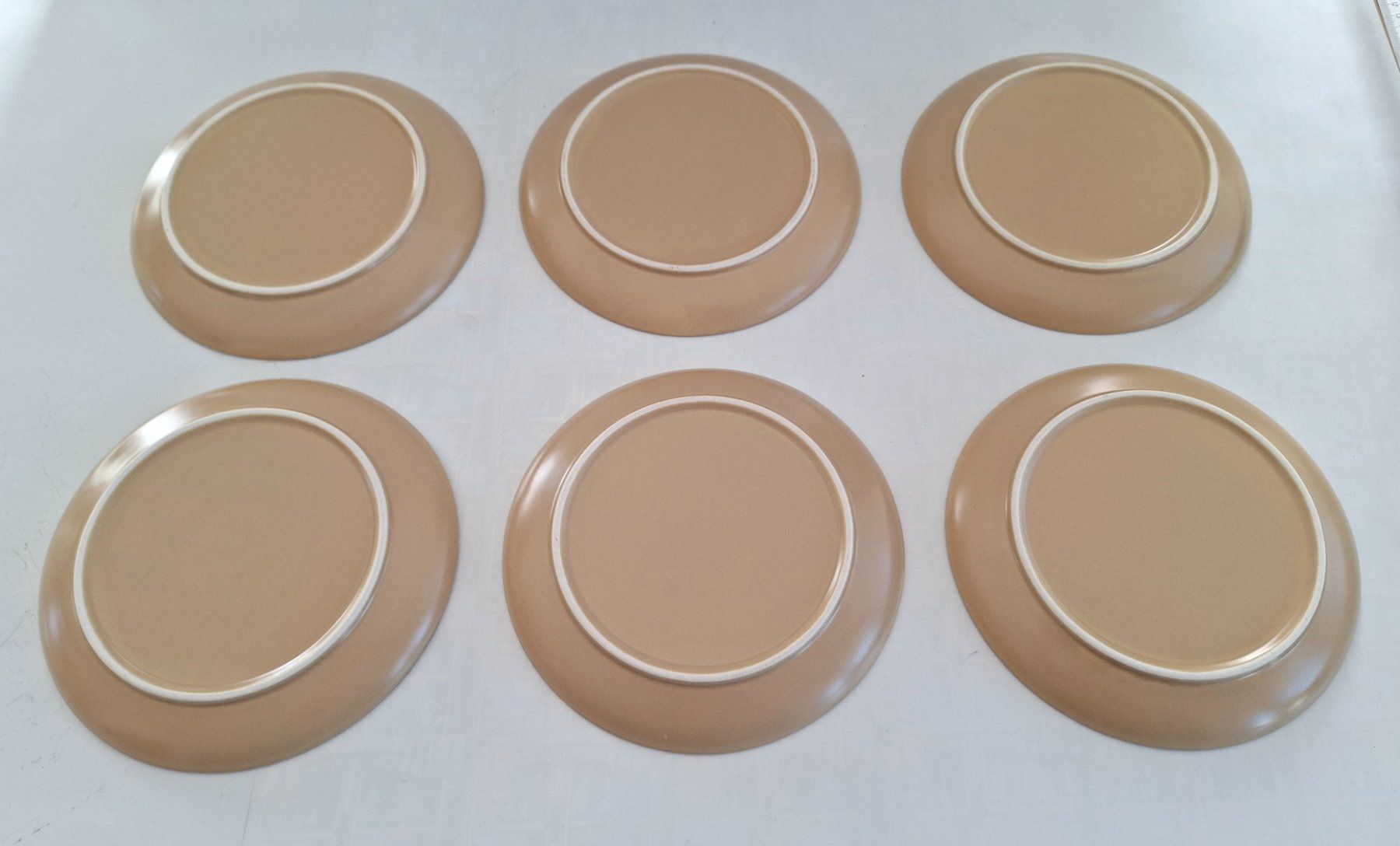 Rössler Piatti: 6 Teller Beige Rössler ? Teller Geschirr Set Vintage Look – Usato da Opfikon venduto da Diversamente 7