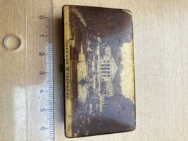 Antike Schatulle / Dose "Kurhaus Wiesbaden", Ca. 6 x 3.5 cm