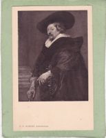 Kitsch Kunst Rubens Selbstbildnis Werbekarte Valda Pastillen