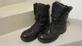 Schweizer Militärstiefel, Leder, schwarz, Grösse 43