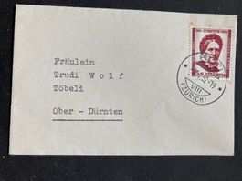Schweiz 1952 Neujahrsgruss PJ-Briefli 5 Rp 51 RÜTI