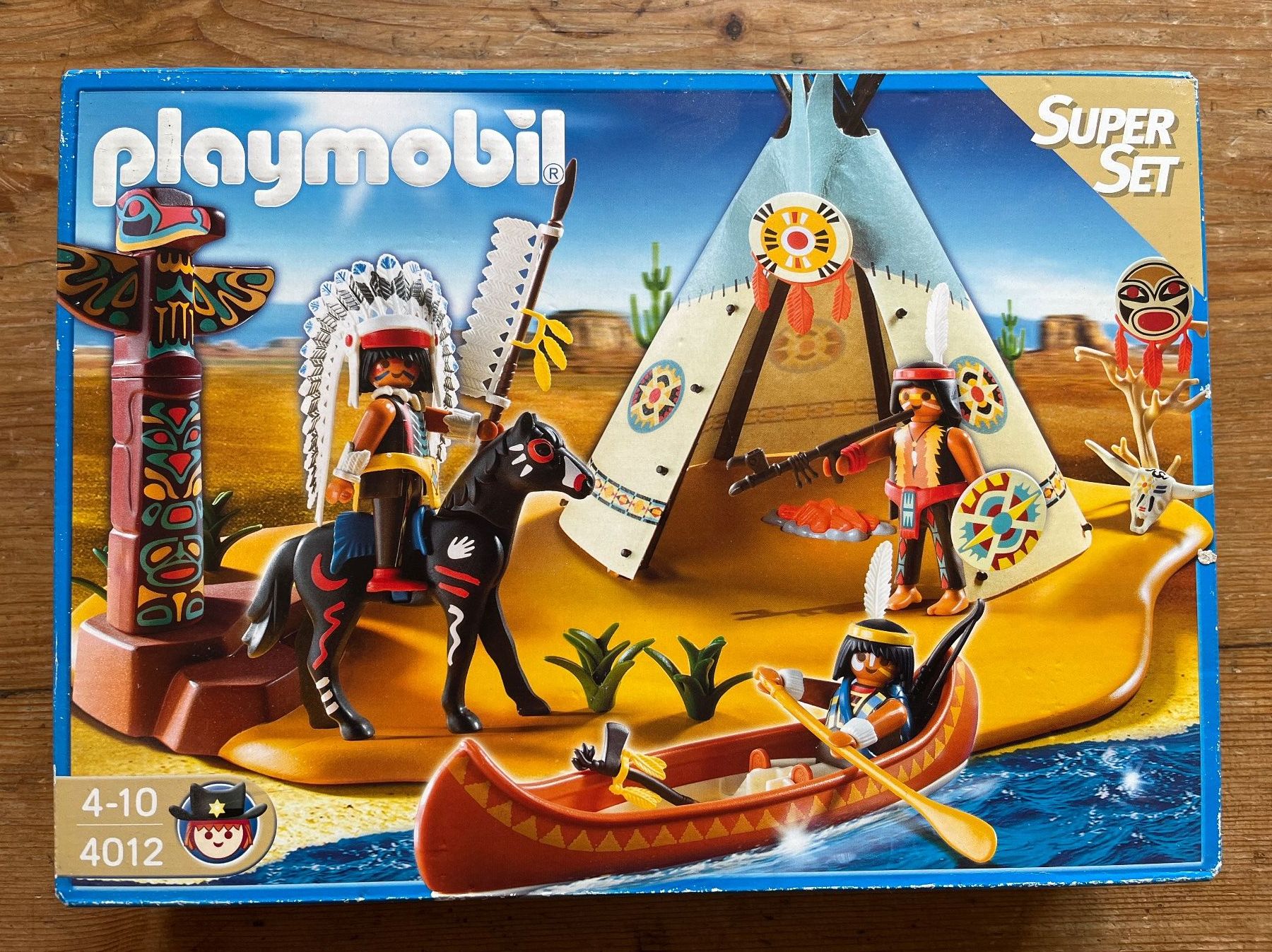 Playmobil Giocattoli: PLAYMOBIL 4012 Indianerlager – Nuovo e nell'imballaggio originale da Zürich venduto da D.J.Richter