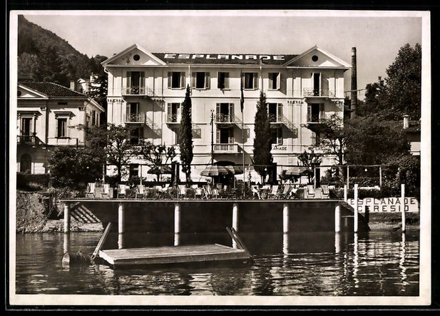 Cartoline postali: Paradiso, Hotel Esplanade Ceresio au Lac – Usato da Berlin venduto da bartko-reher
