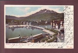 LUZERN - Quai - Pilatus - Schiff - 1904