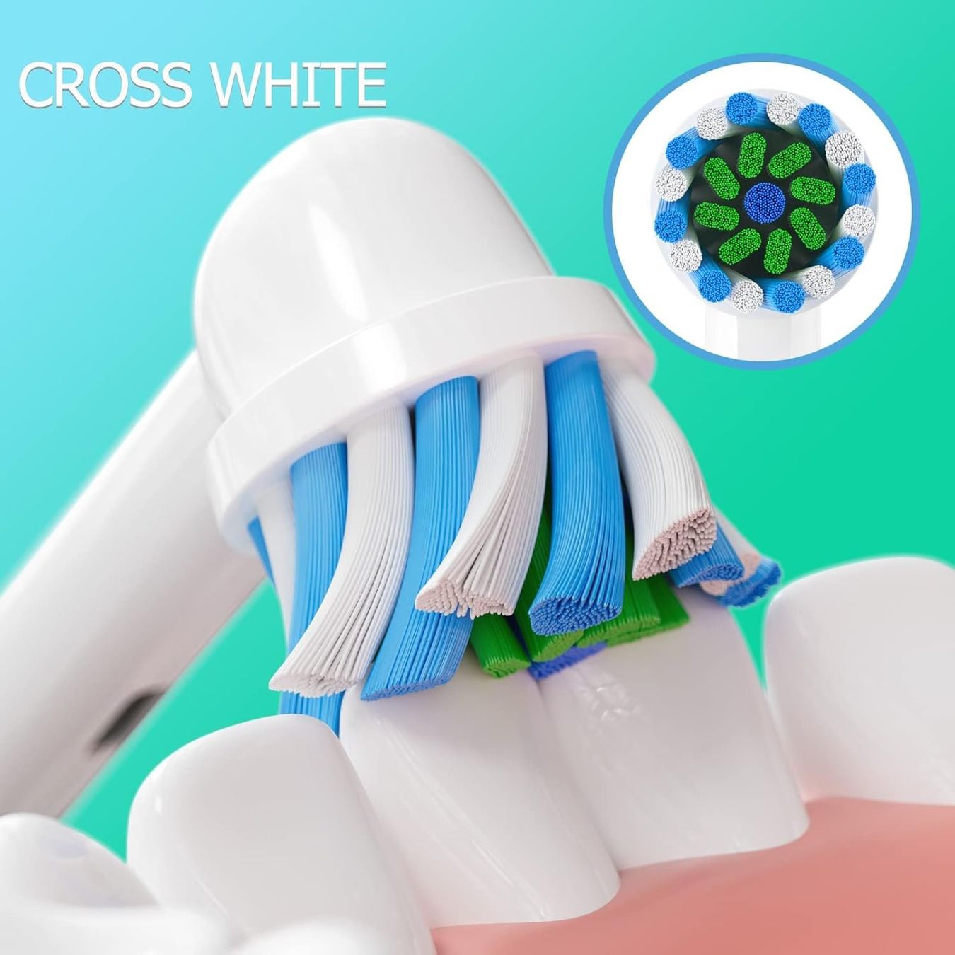 Cura dei denti: 16er Aufsteckbürsten 4 Sensitive,4 Precision,4 Floss,4 Cross – Nuovo (secondo la descrizione) da Thun venduto da yesky 1