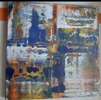 Abstraktes Bild handgemalt 40×40