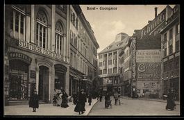 Basel, Eisengasse mit Städtischer Fecht