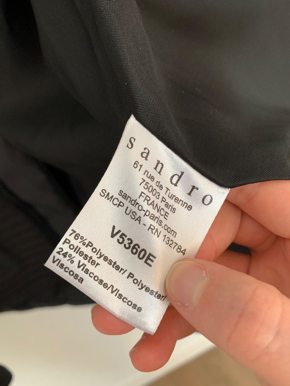 Sandro Giacche: Sandro Paris Jacke schwarz Gr. 36 / S – Usato da Fislisbach venduto da KolibriSecondhand 8