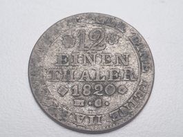 🇩🇪 Brunswick (Karl II) 1/12 Thaler 1820 Silver