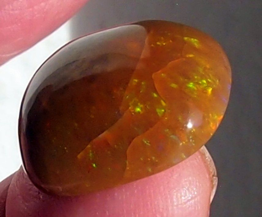 Pietre preziose: Faszinierender Feueropal aus Mexiko – Nuovo e nell'imballaggio originale da Reinach BL venduto da rumablum 2
