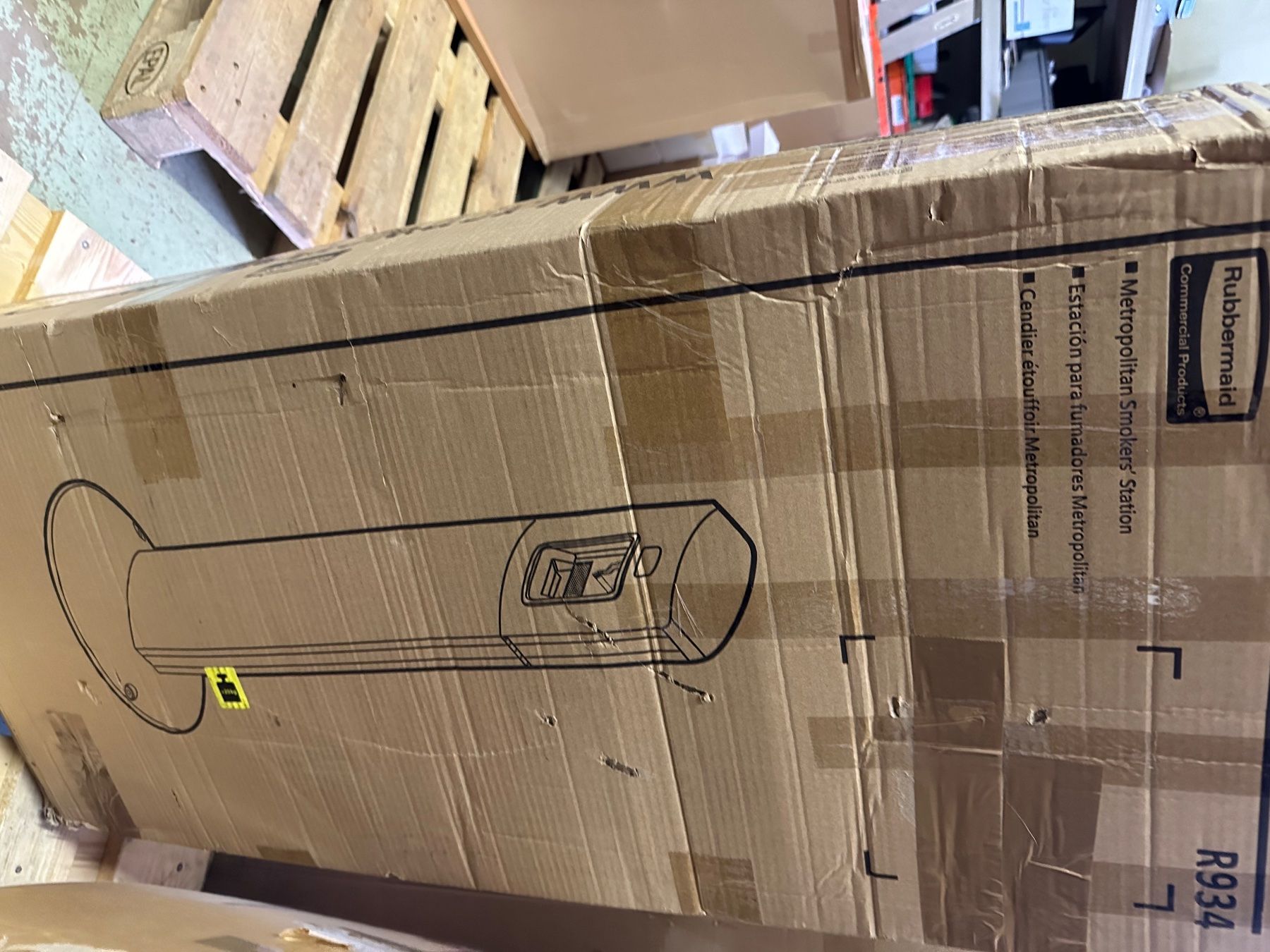 Aschenbecher: neuer Rubbermaid Standascher schwarz – Neu und originalverpackt aus Necker von liq24 3