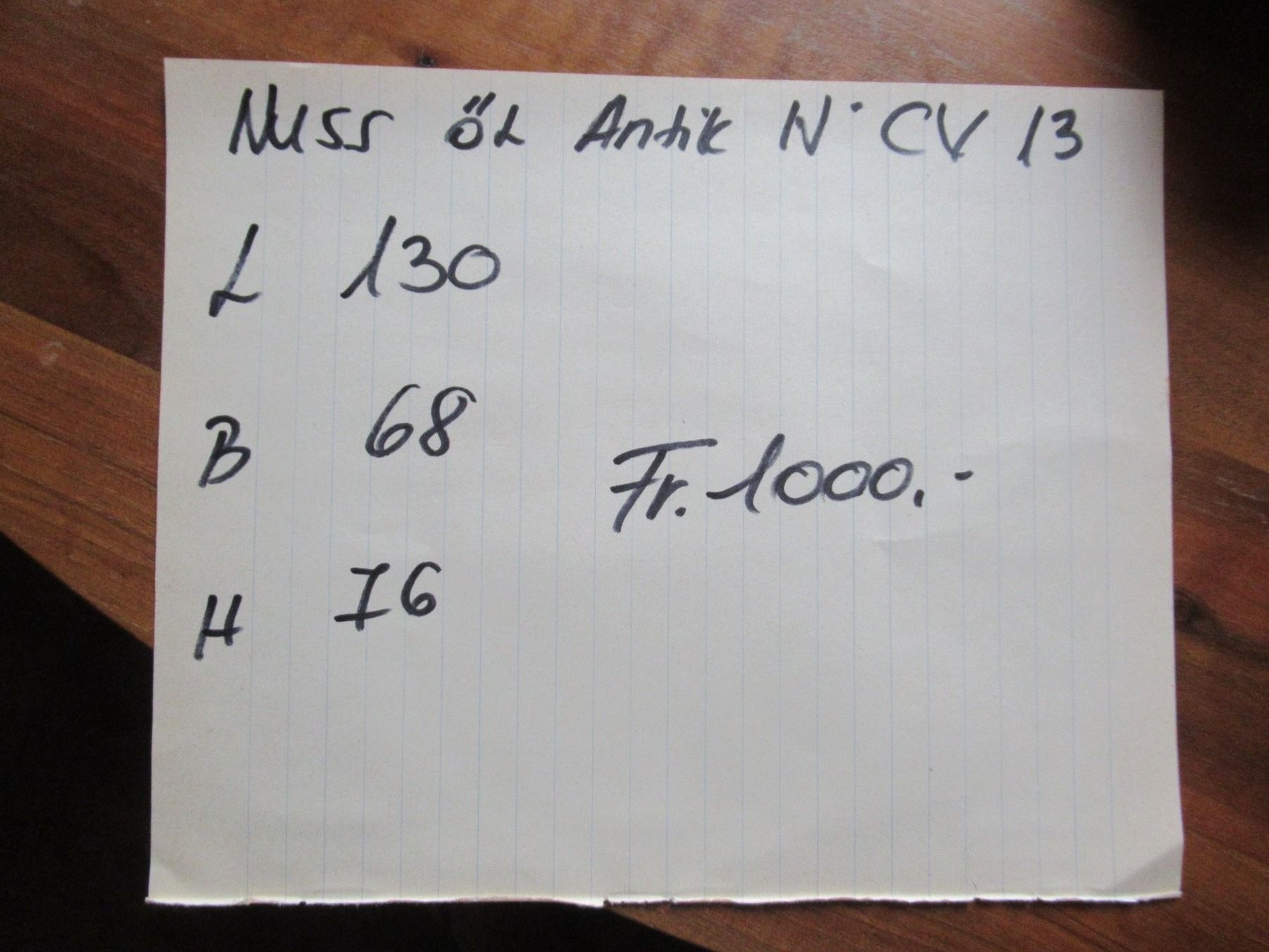 Tische: Antiker Beizentisch (Nuss/130) – Gebraucht aus Berg SG von Pizza58 7