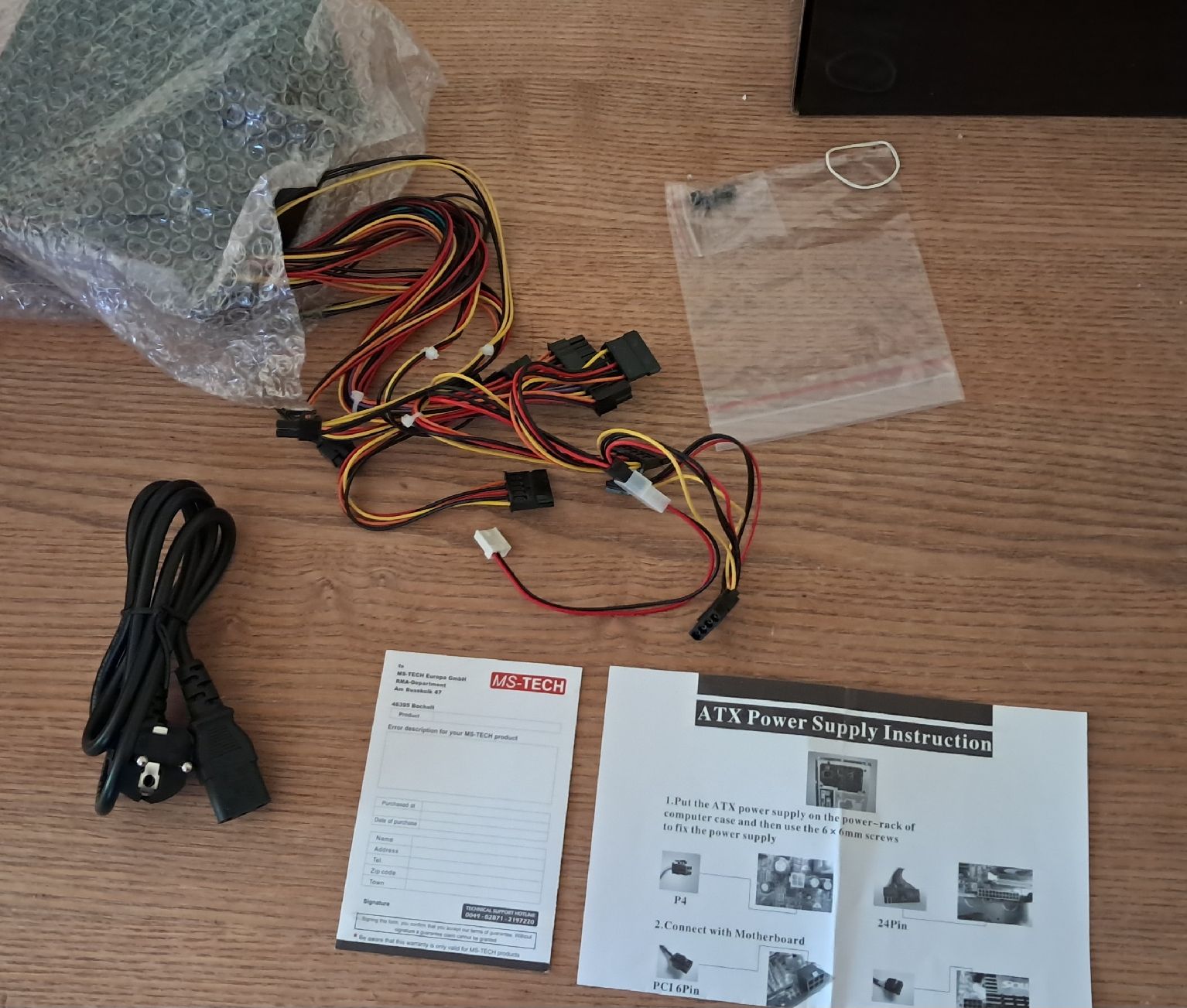 Componenti elettronici: MS-TECH Netzteil 450W ATX PSU MS-N450-VAL V2.3 – Usato da Adlikon b. Andelfingen venduto da Kraemse 1