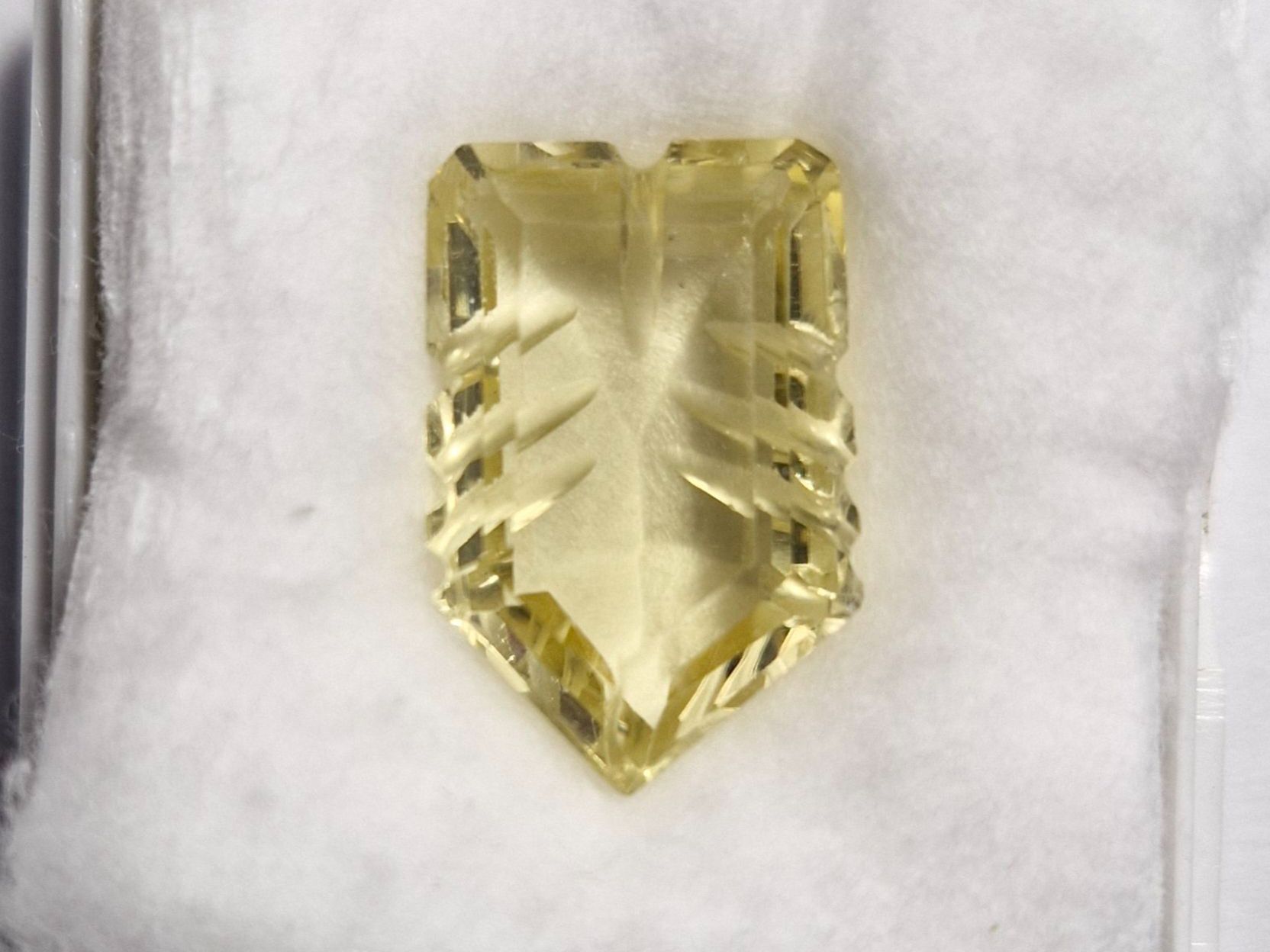 Pietre preziose: Citrin Edelstein 15.6ct. fantasy Schliff – Nuovo e nell'imballaggio originale da Zürich venduto da GOS08 3