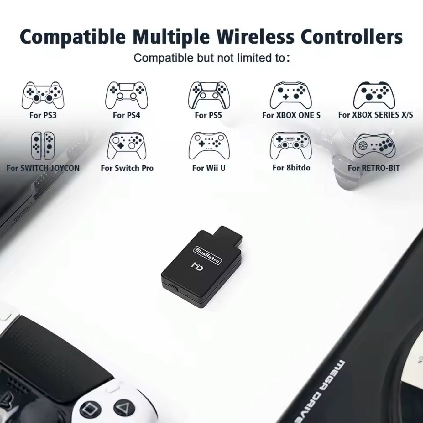 Controller: BlueRetro Mega Drive Bluetooth Adapter – Nuovo (secondo la descrizione) da Oftringen venduto da RetroMister 2