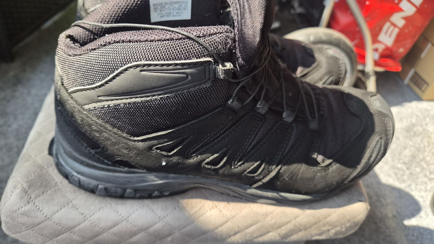 Salomon Scarpe da uomo: Salomon Wanderschuhe Herren Schwarz Grösse 44.5 – Usato da Basel venduto da gio_d9qn