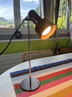 1970 Tischlampe Desk Lamp Schreibtischlampe Spot braun