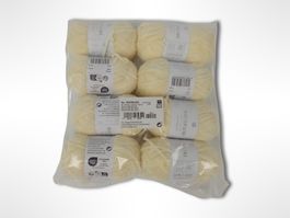 RICO DESIGN flauschiges Garn Gelb 8 Stk.