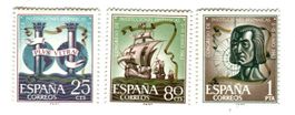 Briefmarken "Schiffe. Kolumbus". Spanien.